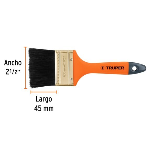 BROCHA PROFESIONAL DE 2-1/2" CON MANGO DE PLÁSTICO, TRUPER