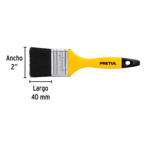 BROCHA USO GENERAL DE 3″ CON MANGO DE PLÁSTICO [PRETUL]