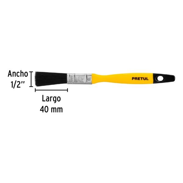 BROCHA USO GENERAL DE 1/2″ CON MANGO DE PLÁSTICO [PRETUL]