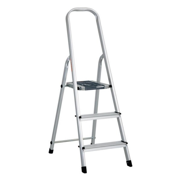 ESCALERA TUBULAR PLEGABLE, 3 PELDAÑOS, ALUMINIO [TRUPER]