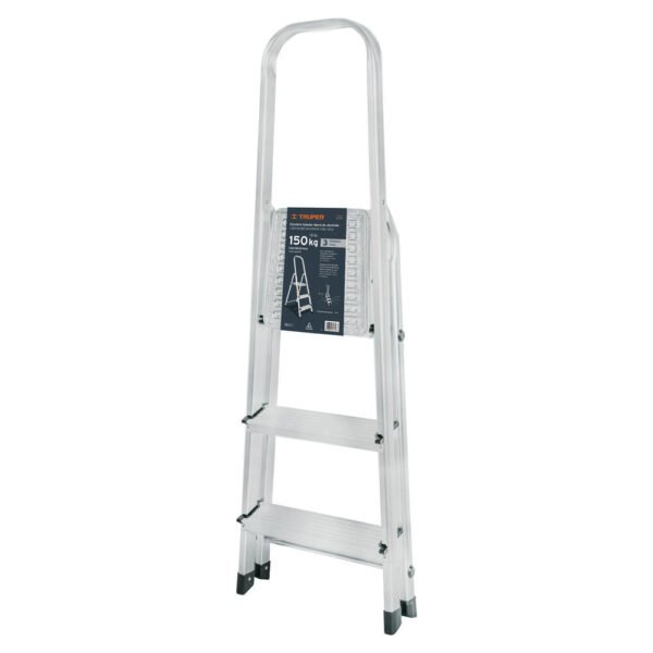 ESCALERA TUBULAR PLEGABLE, 3 PELDAÑOS, ALUMINIO [TRUPER]