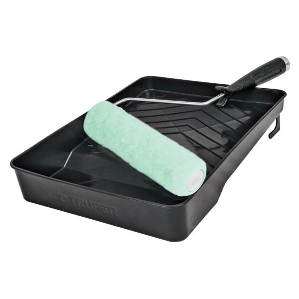 KIT DE RODILLO PARA PINTAR, 9″ MANERAL, CHAROLA y FELPA) [TRUPER]