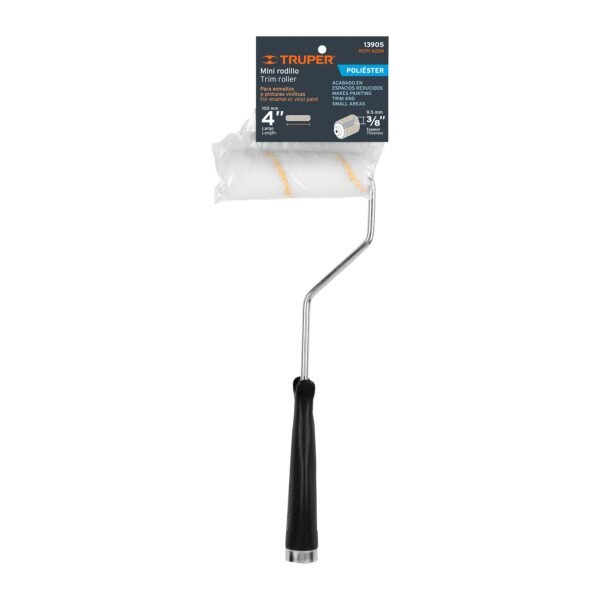 Mini rodillo para pintar 4″ x 3/8″ de poliéste