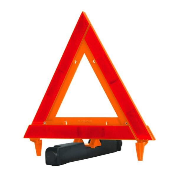 TRIÁNGULO DE SEGURIDAD DE 29 CM DE ALTO CON ESTUCHE PLÁSTICO [TRUPER]
